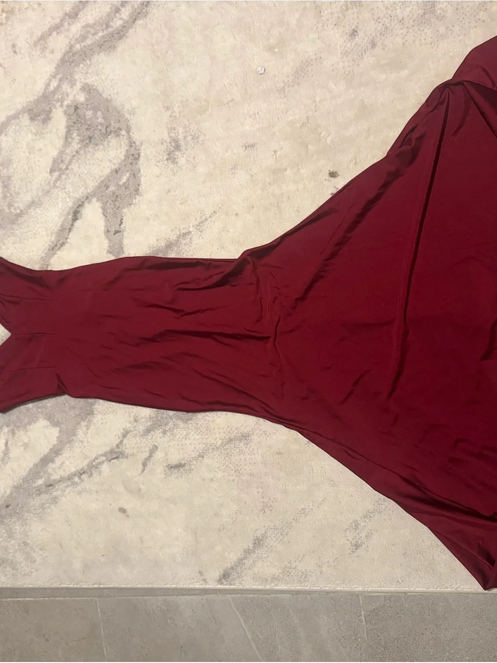Oris Wine Red Maxi Slip Dress